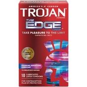 Trojan The Edge Premium Lubricated Condoms -  Count