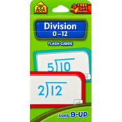 School Zone Flash Cards, Division 0-12