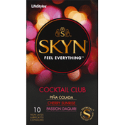 SKYN Condoms, Non-Latex, Lubricated, Cocktail Club