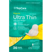 TopCare Pads with Flexi-Wings, Ultra Thin, Regular, Size 1