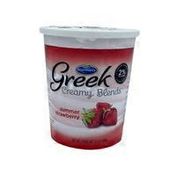 Norman's  Greek Creamy Blends Strawberry Yogurt