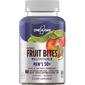 One A Day Multivitamin, Natural, Fruit Bites, Men's 50+