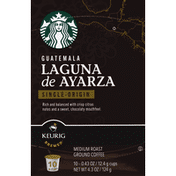 Starbucks Coffee, Ground, Medium Roast, Guatemala Laguna de Ayarza, K-Cup