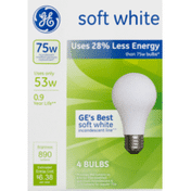 GE Soft White General Purpose Halogen Bulbs 75W
