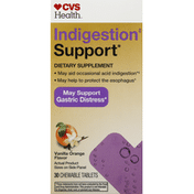 CVS Health Indigestion Support, Chewable Tablets, Vanilla Orange