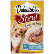Delectables Lickable Treat, Stew, Tuna & Whitefish