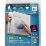 Avery Sheet Protectors, Quick-Load, Diamond Clear