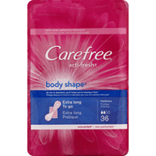 CAREFREE Pantiliners, Body Shape, Unscented, Extra Long to Go