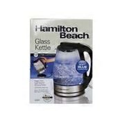 Hamilton Beach Beach Stainless Steel and Glass Kettle, 1.7 Liter (Model No. 40865)