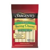 Sargento Reduced Fat Low Moisture Part-Skim Mozzarella Natural Cheese Light String Cheese Snacks