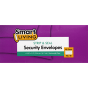 Smart Living Envelopes, Security, Strip & Seal, No. 10