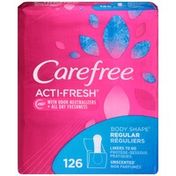 CAREFREE Acti-Fresh Body Shape Regular Unscented To Go Panty Liners