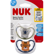 NUK Pacifier, Space, Silicone, 6-18 m