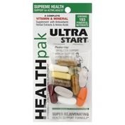 Healthpak Vitamin & Mineral Supplement, Ultra Start, Tablets/Softgels/Capsules, 1 Packet