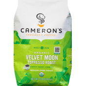 Cameron's Coffee Coffee, Organic, Whole Bean, Medium-Dark Roast, Velvet Moon Espresso Roast