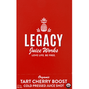 Legacy Juice Shot, Organic, Tart Cherry Boost, Cold Pressed