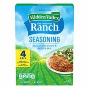 Hidden Valley The Original Ranch Seasoning, Salad Dressing & Recipe Mix, 4 Pack