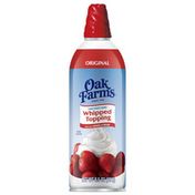 Oak Farms Whipped Dairy Topping Original Sweetened   Aerosol Can