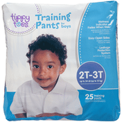 Tippy Toes Training Pants For Boys, 2T-3T Up To 34 Lb