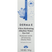 DERMA E Eye Gel, Alkaline Water, Ultra Hydrating
