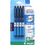 Pilot Pens, Ball Point, Medium 1.0 mm, Black Ink