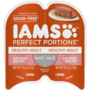IAMS Healthy Adult Grain Free Wet Cat Food Paté, Salmon Recipe