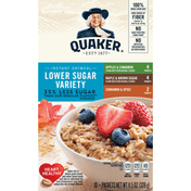 Quaker Instant Oatmeal Lower Sugar Variety Pack