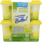 I Can't Believe It's Not Butter Vegetable Oil Spread, 30%, Light, Twin Pack