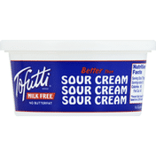 Tofutti Sour Cream, Milk Free, Imitation