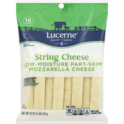 Lucerne String Cheese, Part-Skim, Mozzarella, Low-Moisture
