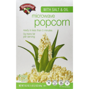 Hannaford Microwave Popcorn with Salt & Oil