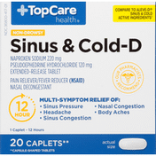 TopCare Sinus & Cold-D, Non-Drowsy, Caplets