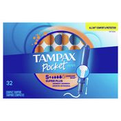 Tampax Pocket Pearl Tampons Unscented Super Plus Absorbency