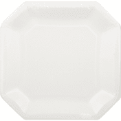 Sensations Plates, Cafe, White, 7-7/8 Inch