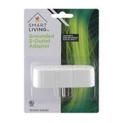 Smart Living Grounded 3-Outlet Adapter