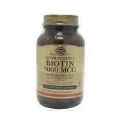 Solgar Super Potency Biotin 5000 Mcg Dietary Supplement