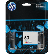 HP Ink Cartridge, Tri-Color 63