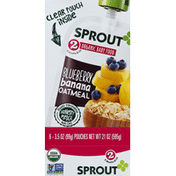 Sprout Baby Food, Organic, Blueberry Banana Oatmeal, 2 (6 Months & Up)