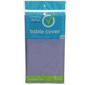 Simply Done Plastic Table Cover, Lavender