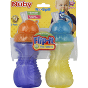 Nûby Bottles, No-Spill, Flip-It, Step 3, 10 Oz, 12M+