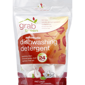 Grab Green Dishwashing Detergent, Automatic, Red Pear with Magnolia