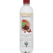Sanavi Spring Water, Sparkling, Pomegranate Peach