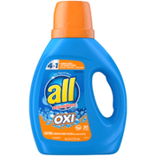 all Laundry Detergent Liquid with OXI Stain Removers and Whiteners, 20 Loads