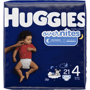 Huggies Nighttime Baby Diapers, Size 4
