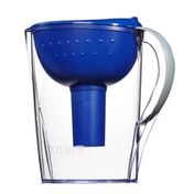 Brita Large Cup Water Filter Pitcher with Standard Filter, BPA Free, Pacifica, Blue