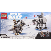 LEGO Building Toy, AT-AT vs Tauntaun Microfighters, 205 Pieces, 6+