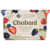 Chobani Mixed Berry on Bottom Vanilla Low-Fat Greek Yogurt