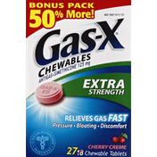 Gas-X Antigas, Extra Strength, 125 mg, Chewable Tablets, Cherry Creme, Bonus Pack