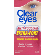 Clear Eyes (CN)  Anti-Rougeur Extra-Fort,  Redness Relief Extra Strength