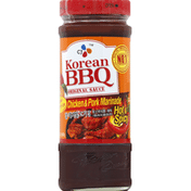 CJ Marinade, Chicken & Pork, Korean BBQ Original Sauce, Hot & Spicy